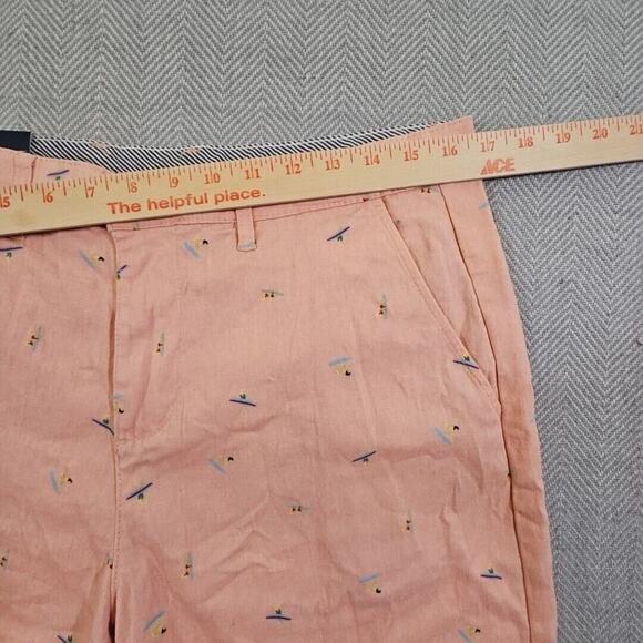 Jachs New York Twill Shorts Men's W32 9" Inseam Pink Surfboard Motif NWT - Picture 2 of 10